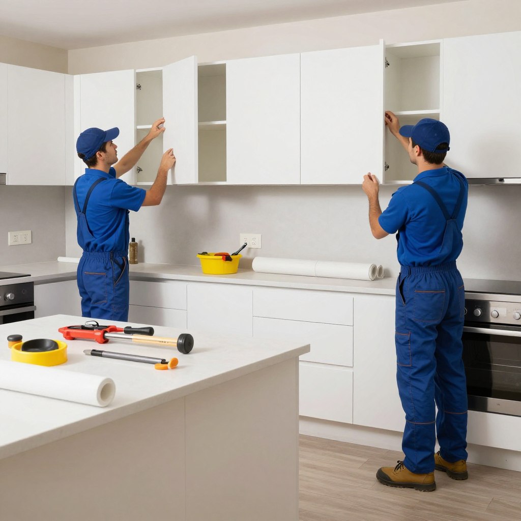 Professional kitchen installation in Riverside, Ohio